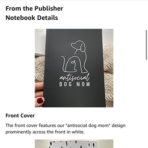NWOT Antisocial Dog Mom Notebook - Picture 7 of 9